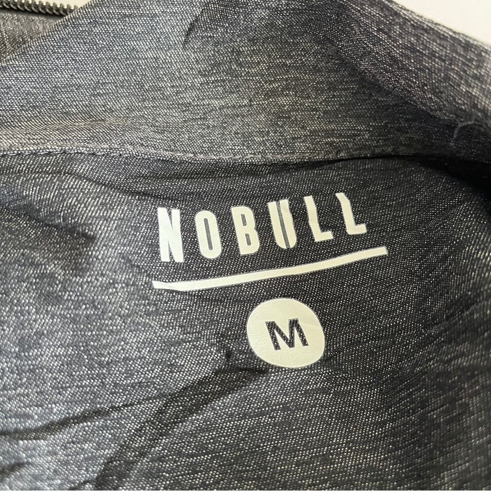 Nobull Stretch Jacket Medium Gray Full Zip Perfor… - image 7